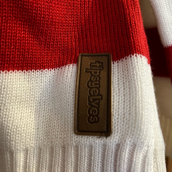 🇺🇸EUC Tipsy Elves Men’s patriotic flag crewneck Sweater size Large. - Picture 4 of 6